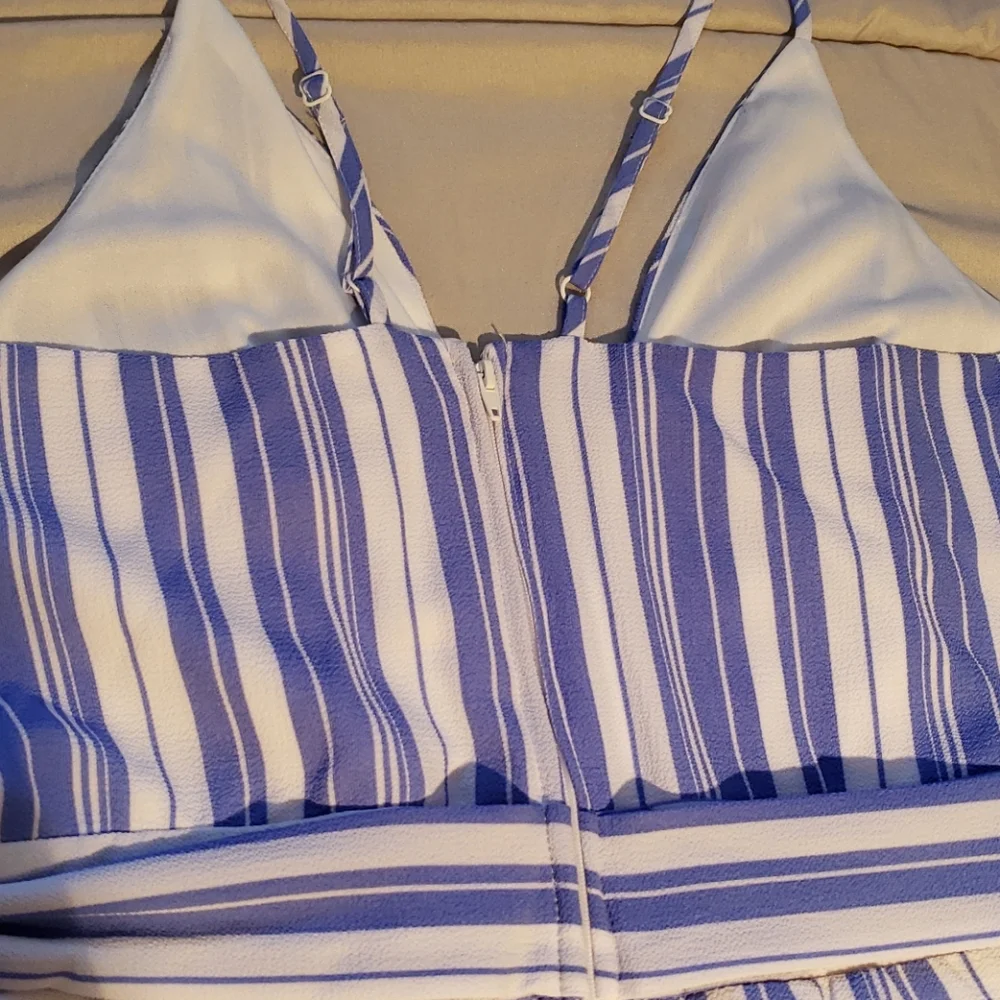 Gianni Bini Perriwinkle Striped Romper